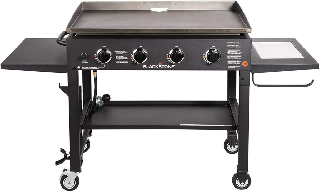 Pit Boss 4-Burner Deluxe Griddle with Side Shelves & Lid PB4BGD1