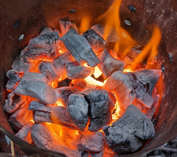 Charcoal in a Chimney