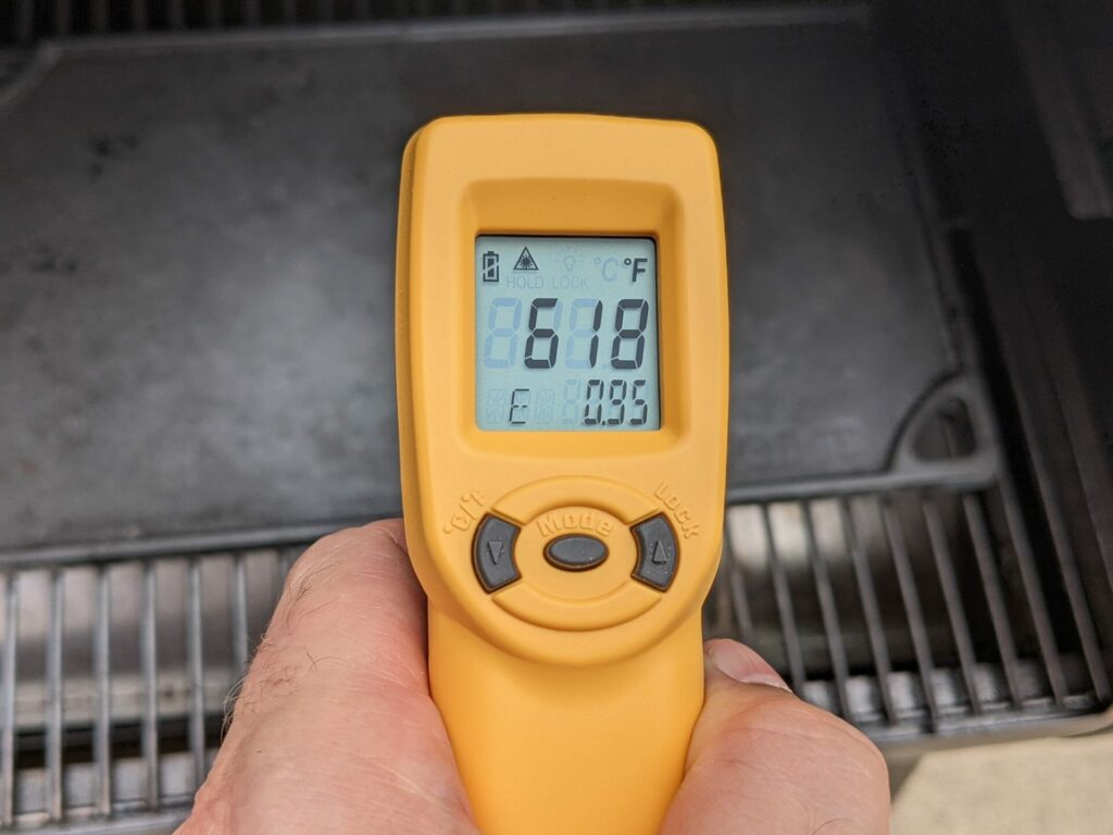 Cast Iron Temperature - ThermoWorks IR Gun