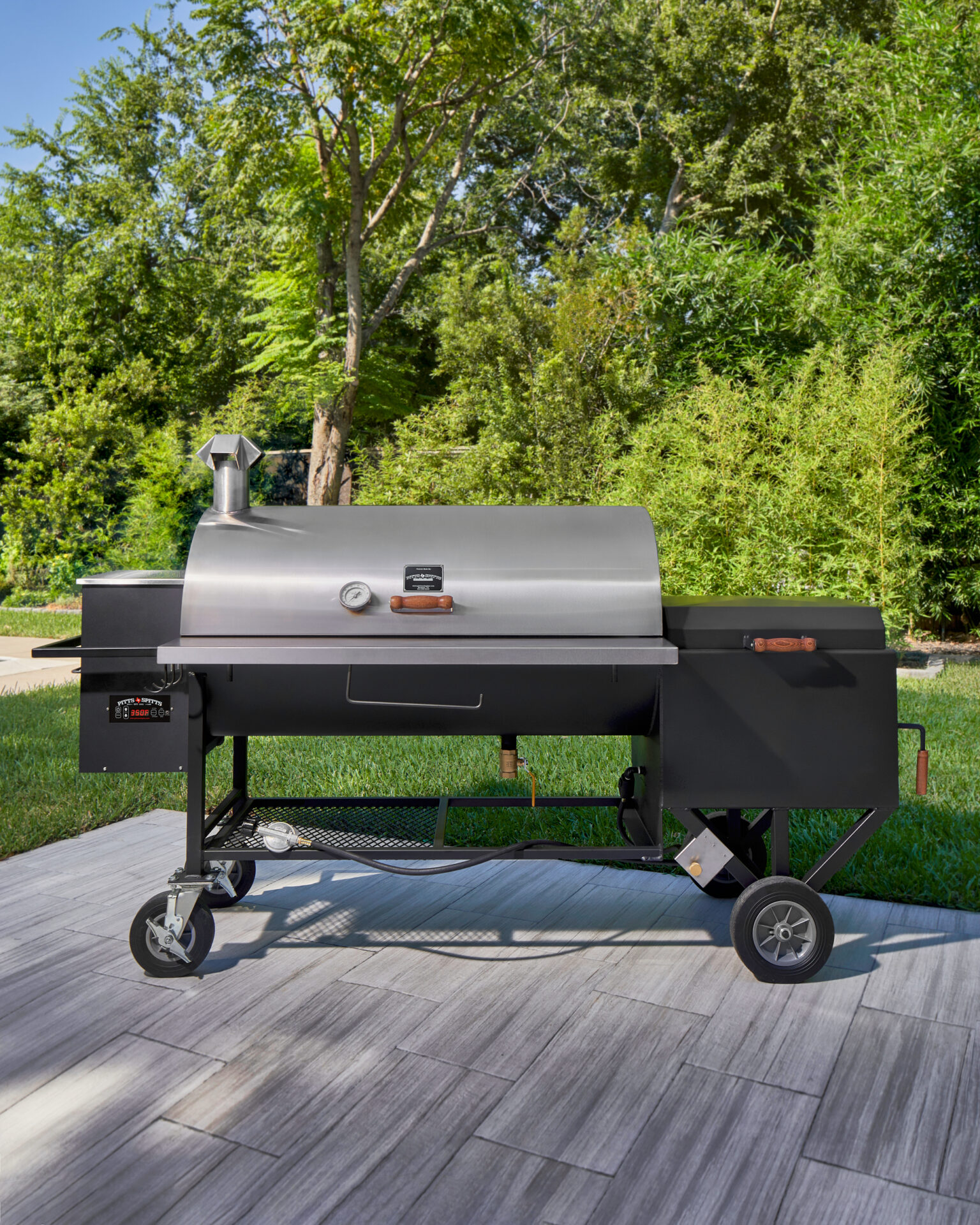 Pitts & Spitts Hybrid - Pellet Grill and Offset Smoker