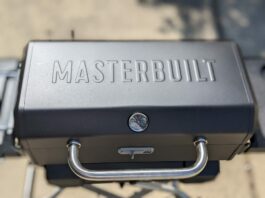 Masterbuilt Portable Charcoal Grill with Cart Top View