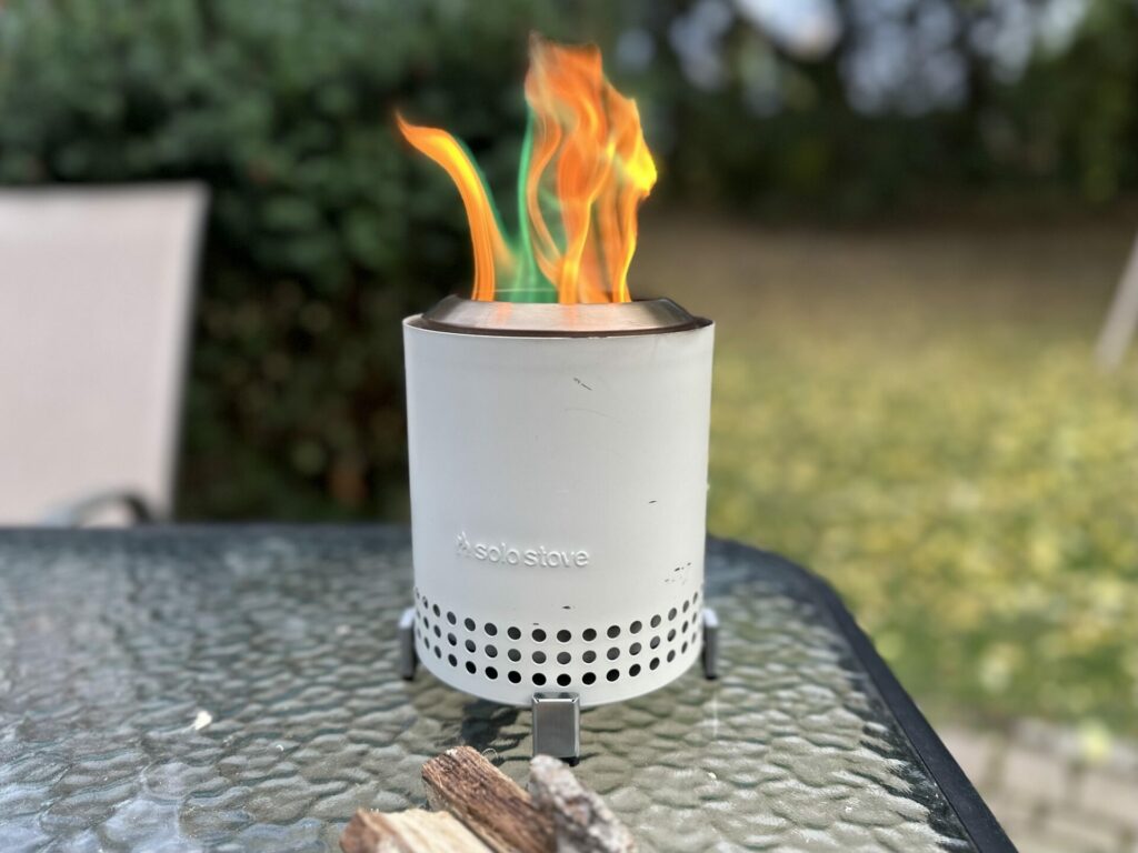 Solo Stove Mesa Using a Color Pack