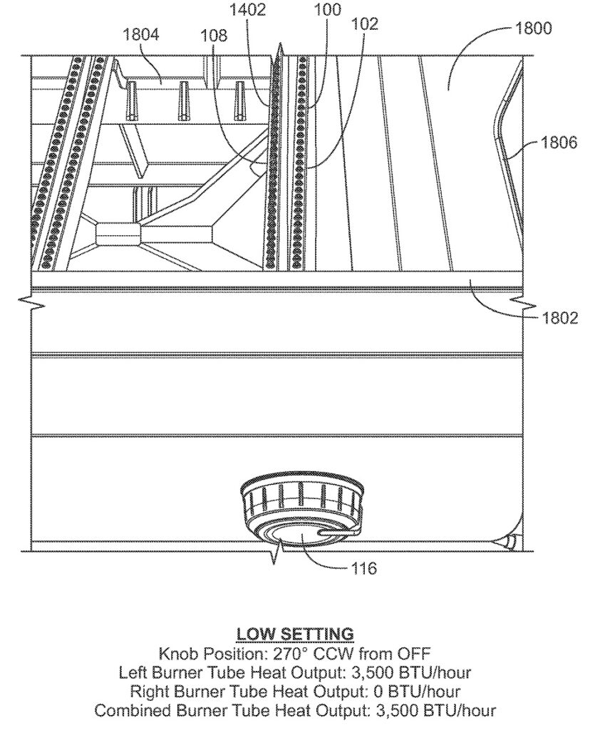 Weber Dual-Burner Assembly Low Setting