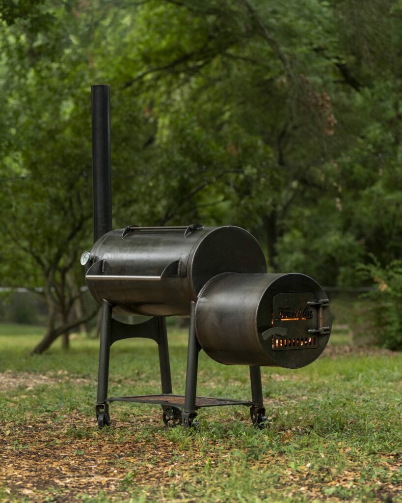 Franklin Barbecue Pit Front Angle