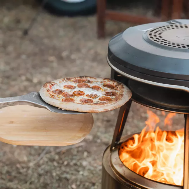 Solo Stove Pi Fire Pizza Oven with Pizza