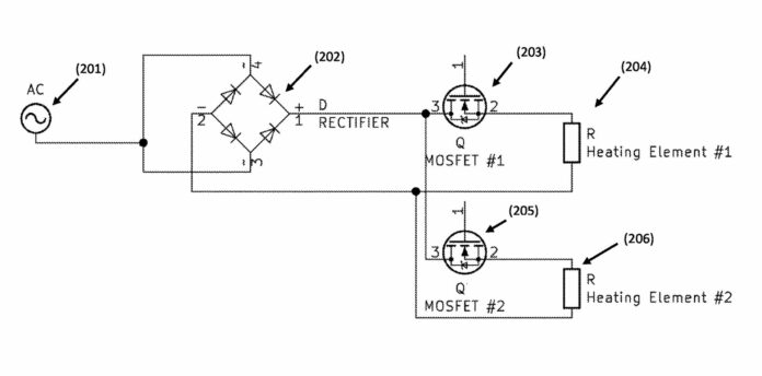 Char-Broil Dual Zone Electric Grill Patent