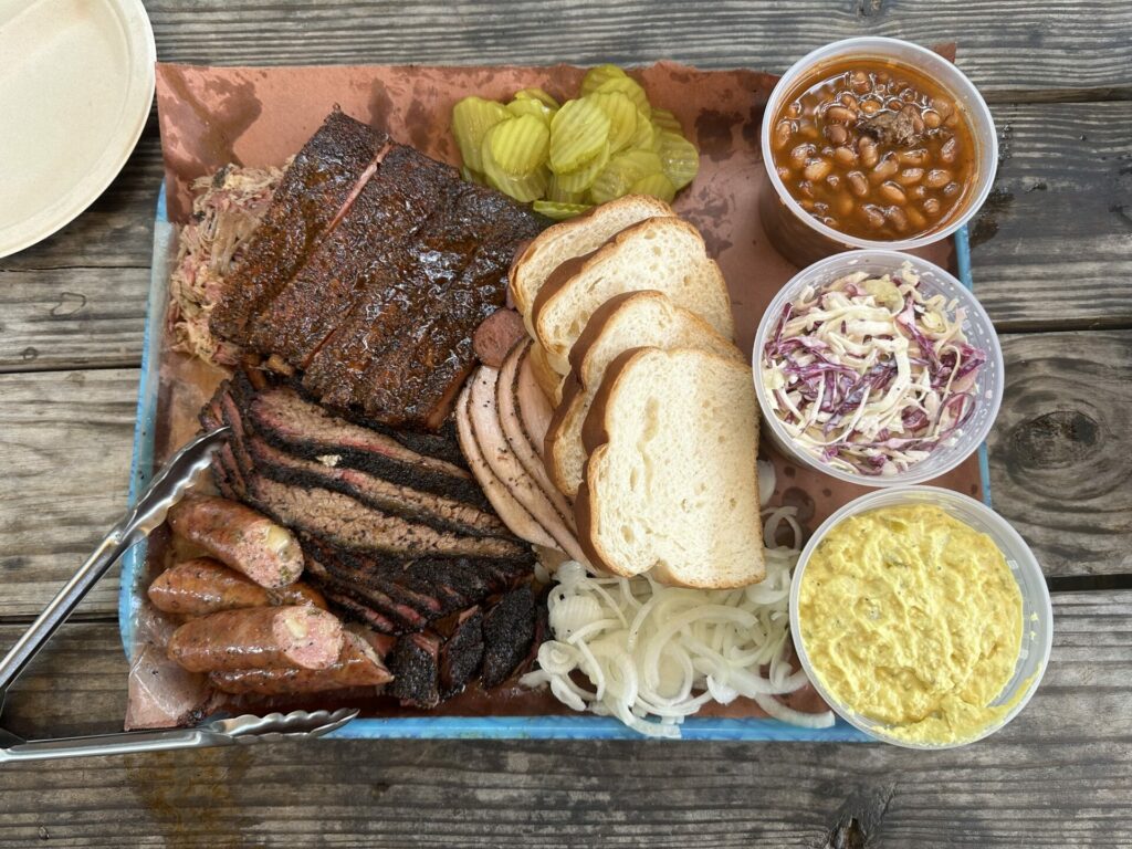 Tray of Food From Franklin BBQ