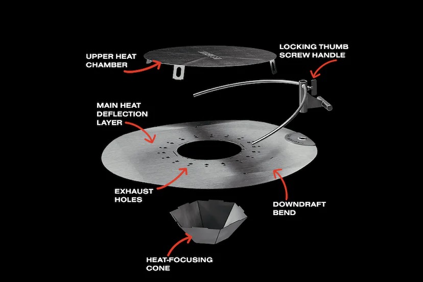 Breeo Heat Deflector Exploded View