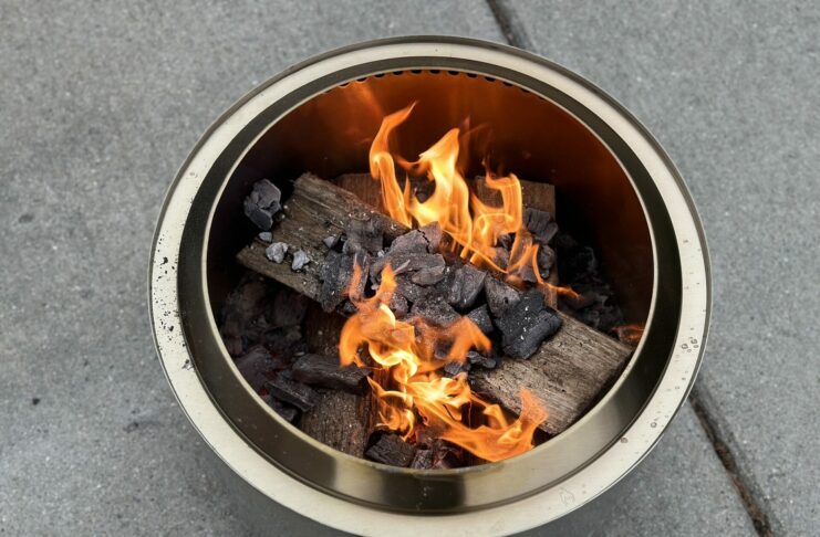 Starting a Solo Stove Bonfire Fire Pit with Charcoal