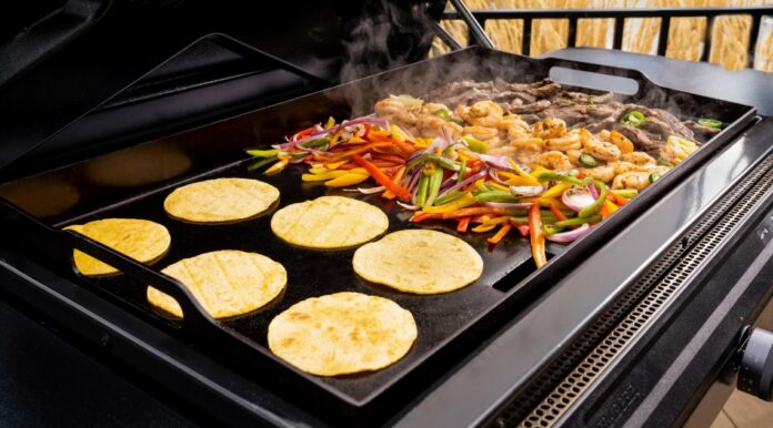 Food on the Traeger Flatrock Flat Top Grill