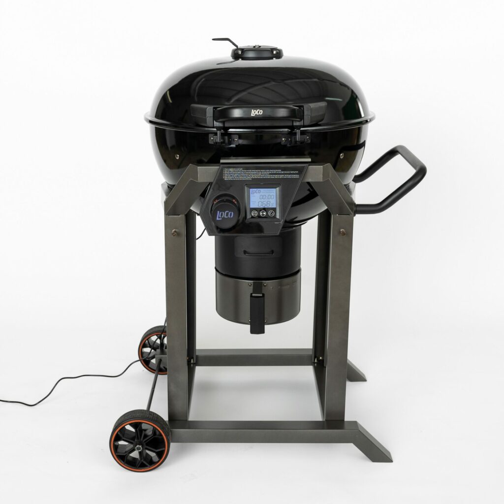 LoCo SmartTemp Kettle Charcoal Grill - Turned On