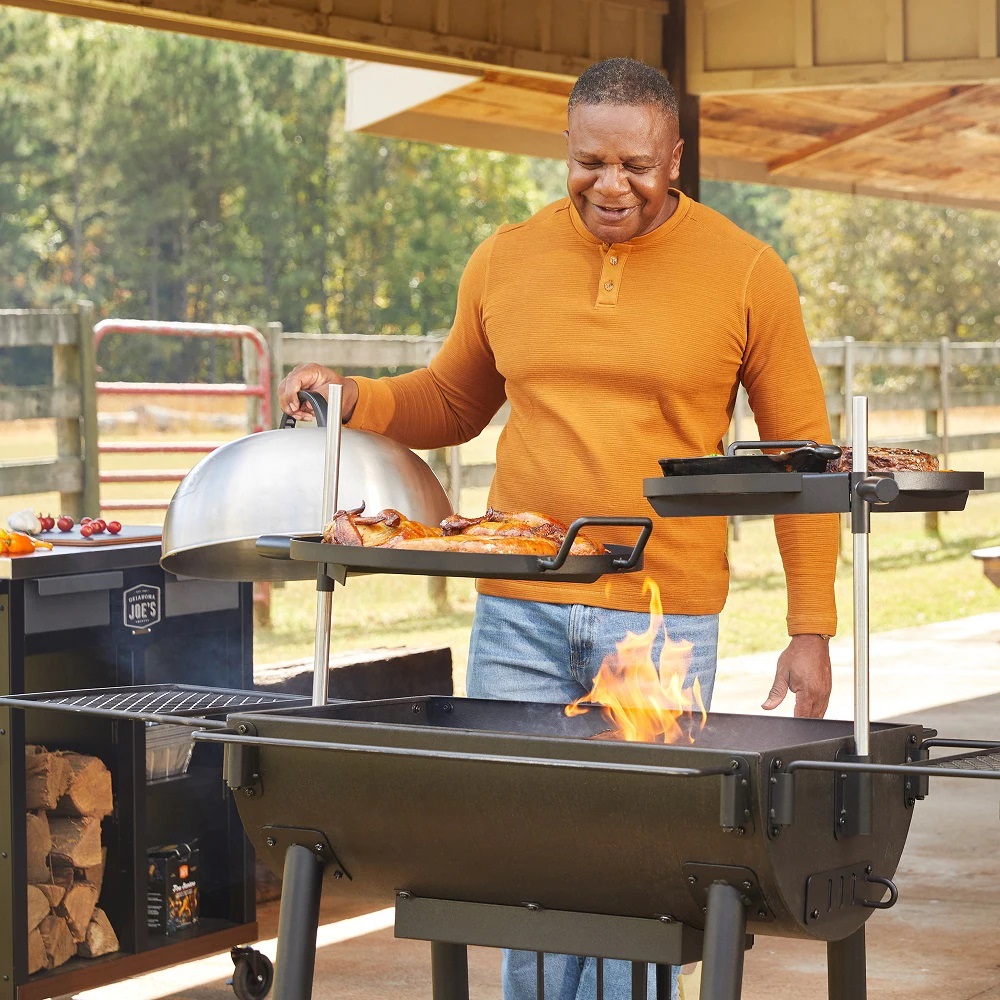 Oklahoma Joe's Firecraft Barrel Grill with Dome Accessory