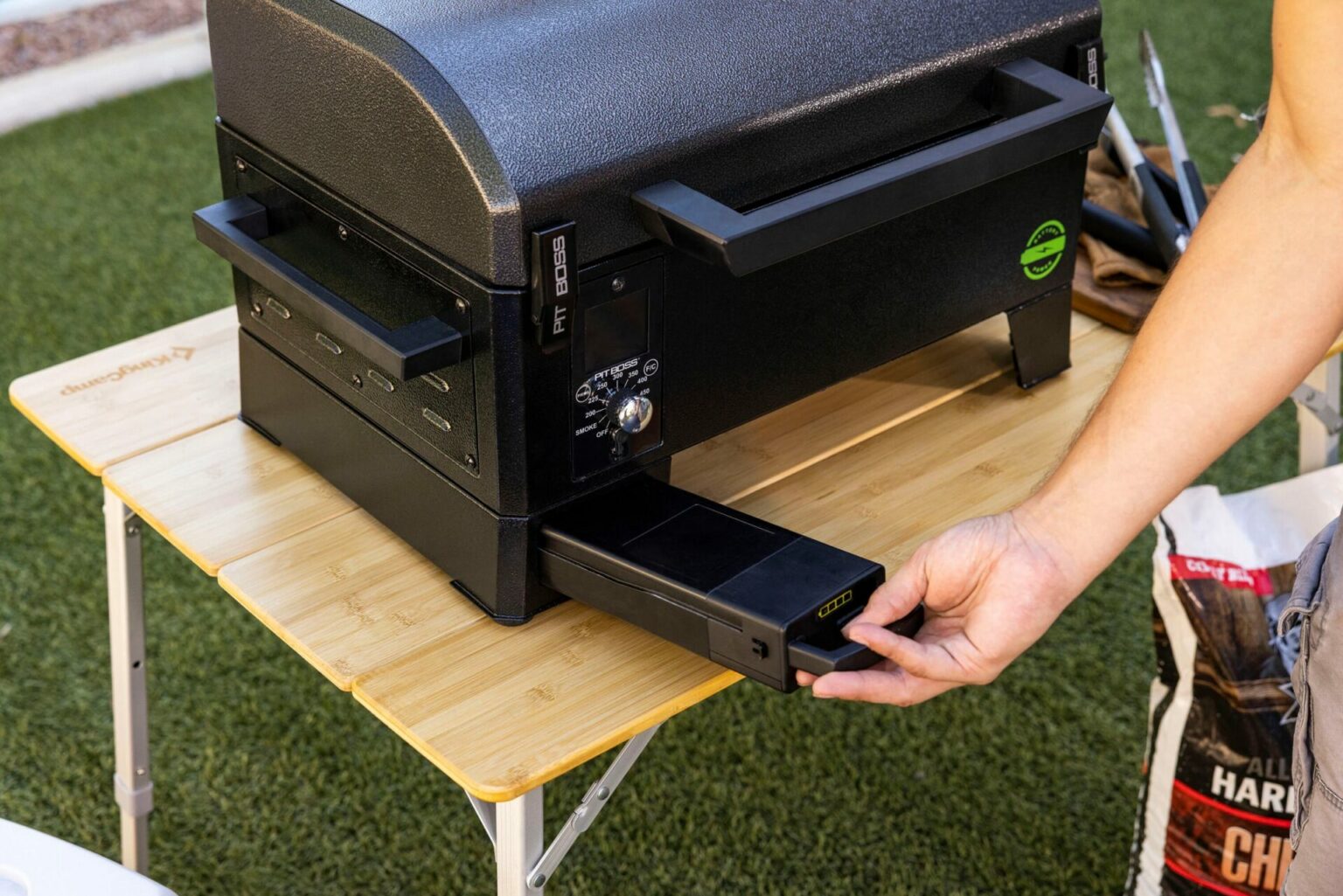Pit Boss Releases a Battery Powered Portable Pellet Grill CookOut
