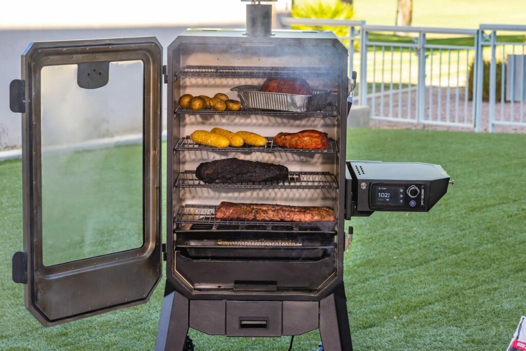 Pit Boss Pro Series Elite 6-Series Vertical Pellet Smoker with Food