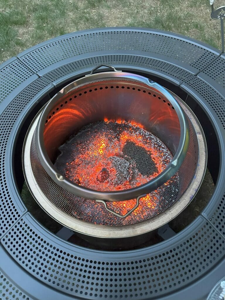 Solo Stove Fire Pit with Hot Pellet Coals
