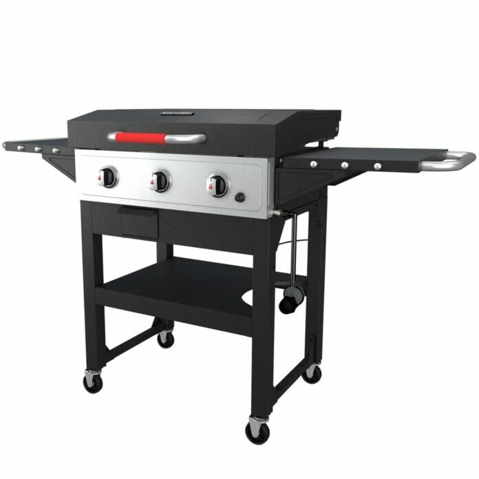 Char-Broil 28 Inch Griddle with Hard Cover Angle