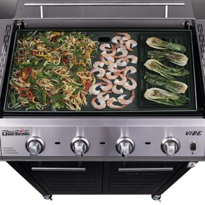 Char-Broil Vibe Griddle Top with Food