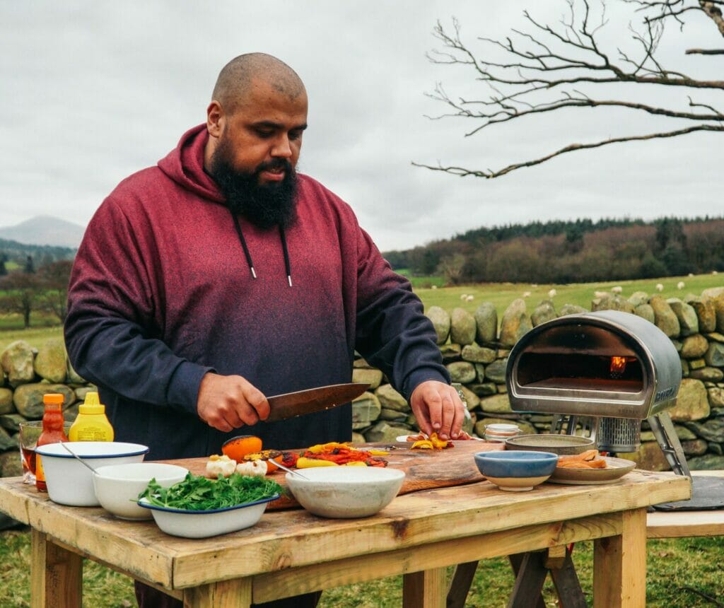 Chris Roberts Cooking with a Roccbox