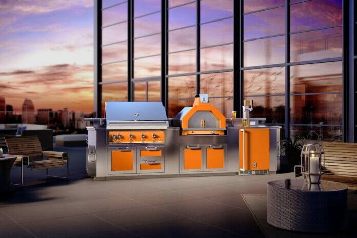 Hestan Outdoor Living Suite with Campania Pizza Oven