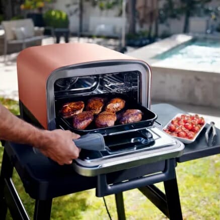 Ninja Woodfire Outdoor Oven with Food