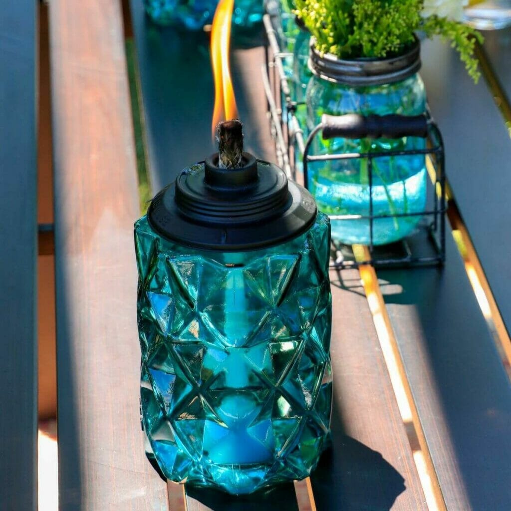 TIKI Brand Torches in Topaz