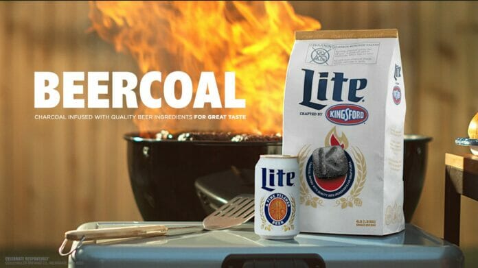 Miller Lite Beercoal Kingsford Charcoal