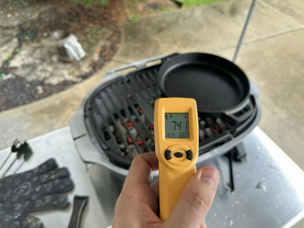 Hot Temperatures in a PK Grills PKGO Hibachi Grill