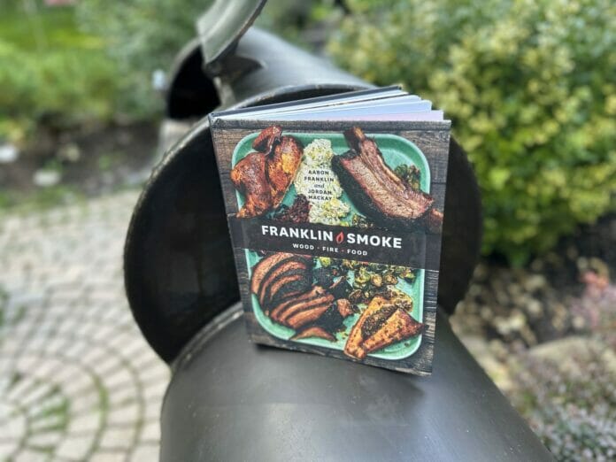 Franklin Smoke Book on a Franklin Barbecue Pit