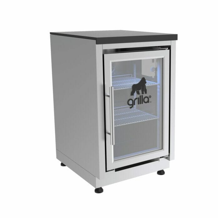 Grilla Grills New Refrigerator - Outdoor Kitchen
