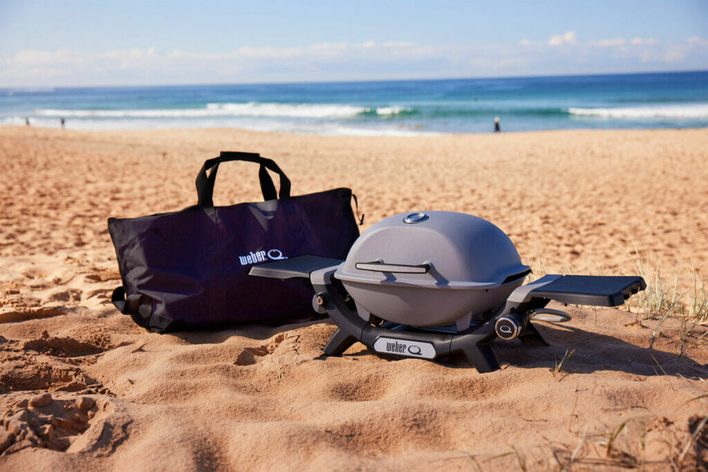 New Weber Q BBQ on the Beach