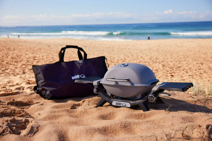 New Weber Q BBQ on the Beach