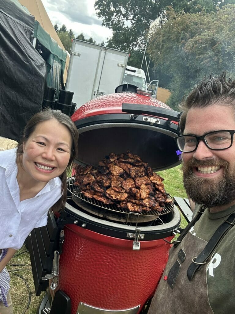 Thuy (Diem Pham) Founder of The Little Viet Kitchen and Ben Forte, Global Marketing Manager for Kamado Joe