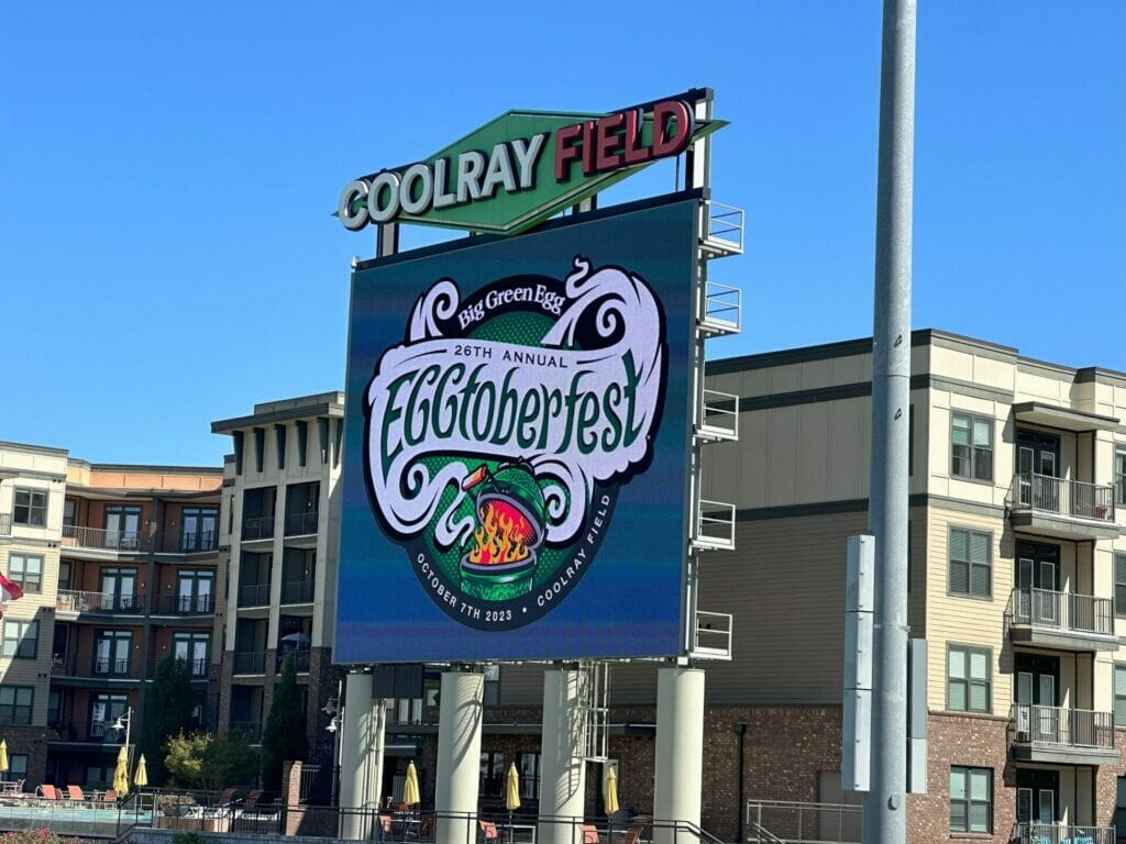 Big Green Egg EGGtoberfest Sign