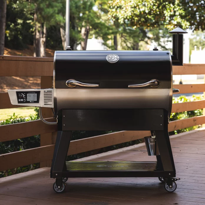 recteq Flagship 1100 Pellet Grill on a Deck