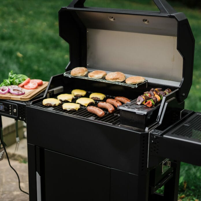 Masterbuilt AutoIgnite Grill Loaded with Food