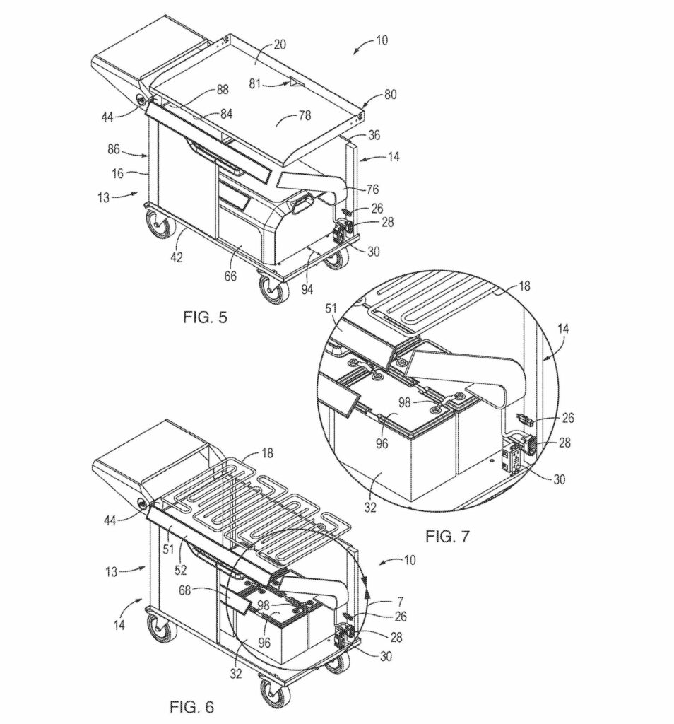 Blackstone Portable Power Station Cart with Built-in Griddle