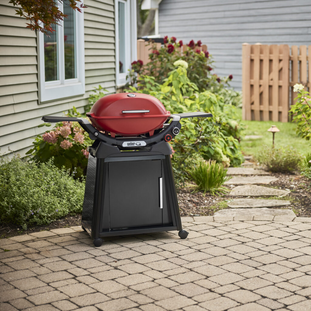 Weber Q+ Portable Grill Outside