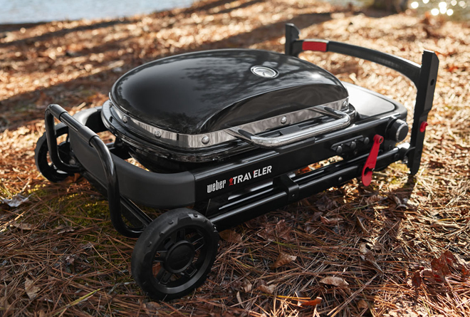 Weber Traveler Compact Portable Gas Grill Collapsed