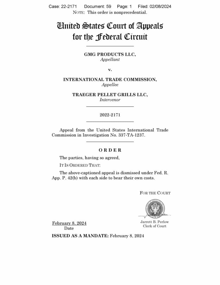 Traeger and Green Mountain Grills Settle Ongoing Lawsuit CookOut News