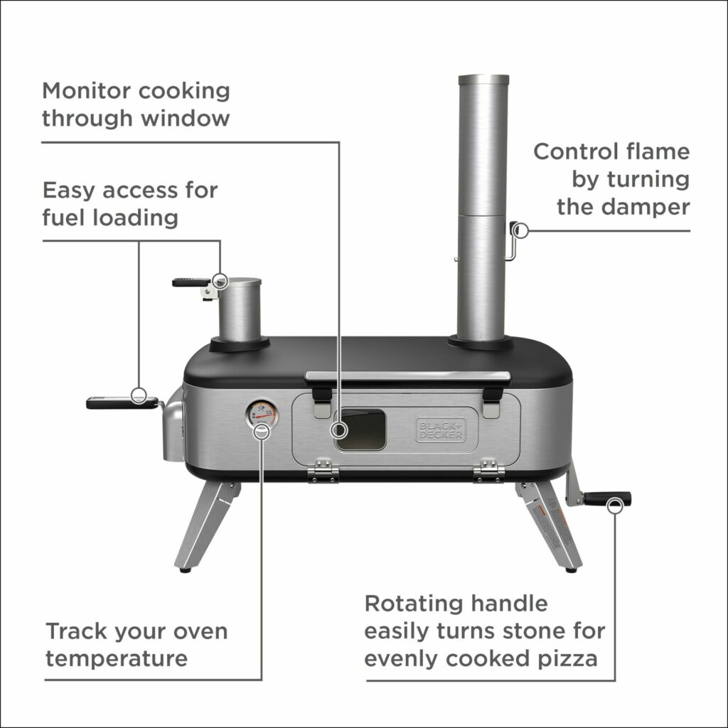 Black + Decker Vera Pizza Oven Features