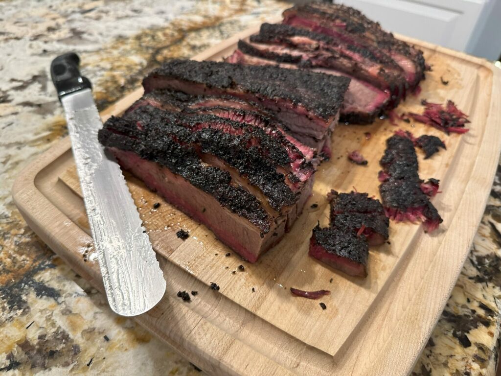 Franklin Barbecue Brisket Sliced at Home