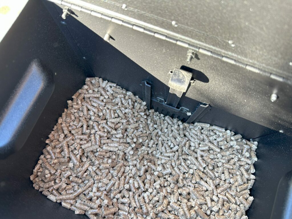 Solo Stove Tower Patio Heater Pellets in the Hopper