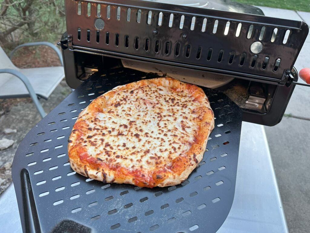 Blackstone Leggero Pizza Oven Cooking a Pizza