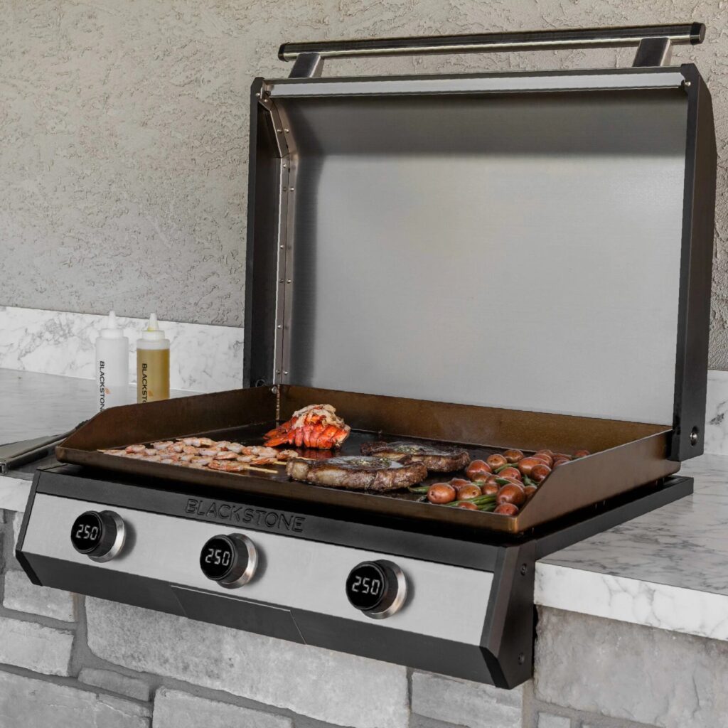 Blackstone BuiltIn Griddle Combines Electricity and Omnivore