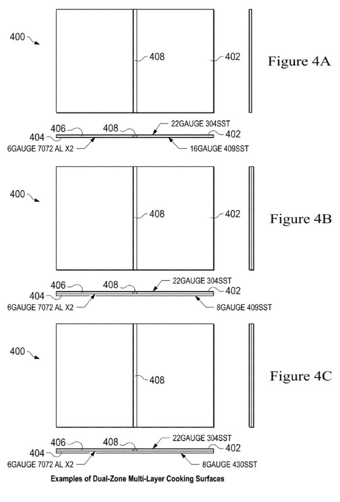 WC Bradley Induction Griddle Patent - Material Types