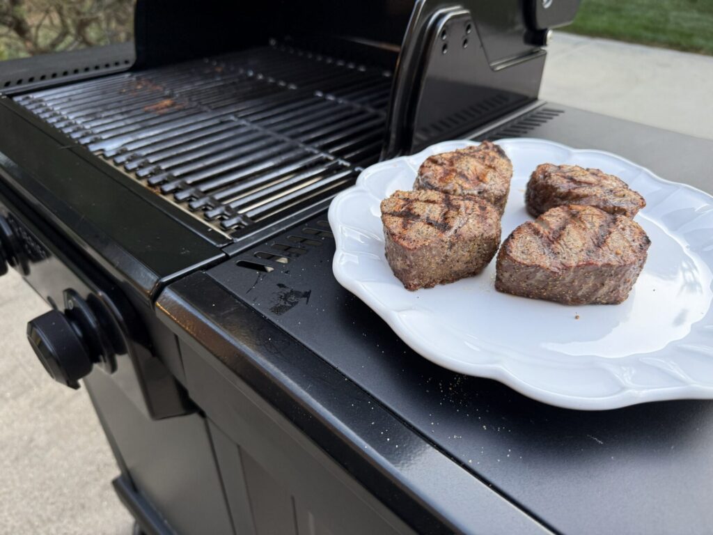 Charbroil Pro Series Gas Grill Cooking Filets