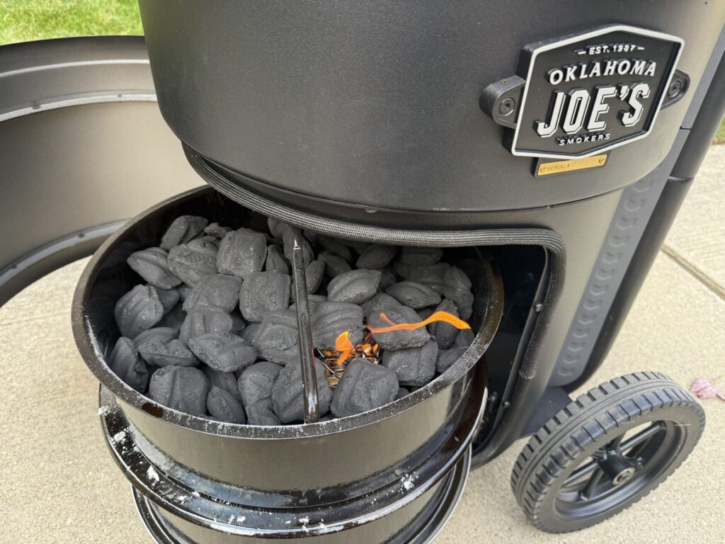 Oklahoma Joe's Bronco Drum Smoker - Charcoal Access