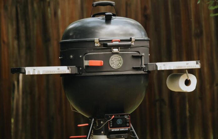 Weber Kettle Outfitted with Spider Grills Products
