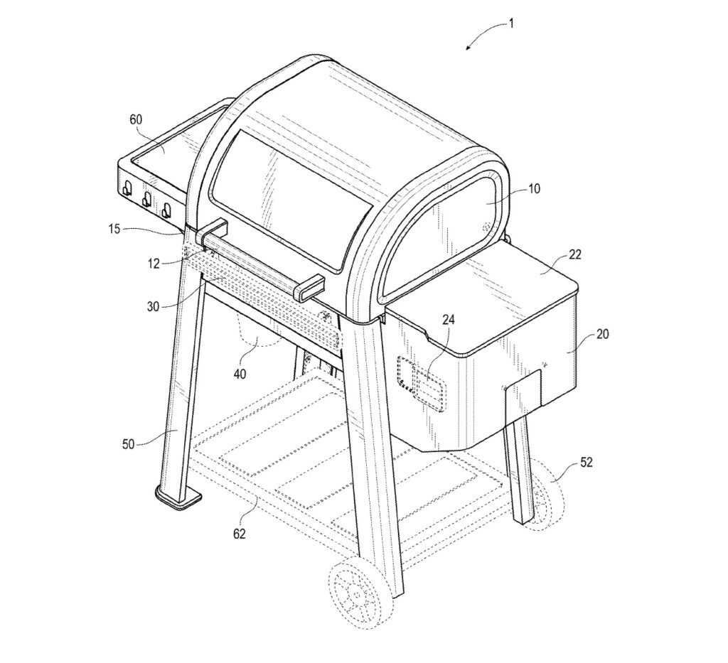 Traeger Packaging Patent - Westwood Looking Illustration