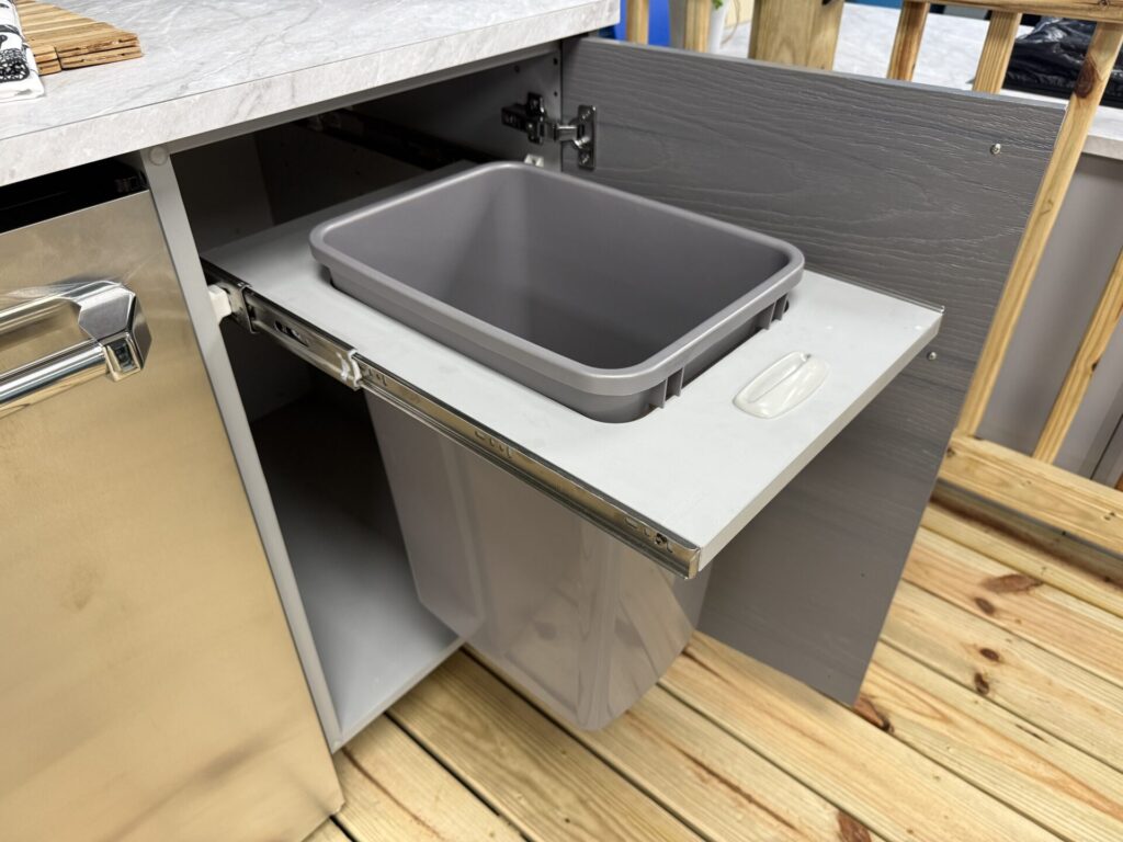 WeatherStrong Trash Pull-Out Cabinet